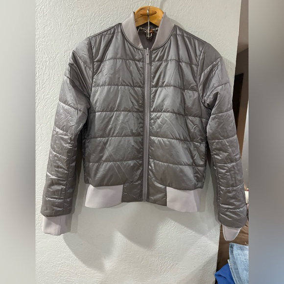 Lululemon Non-Stop Reversible Bomber full zip up jacket lavender purple size 4 - Picture 1 of 11